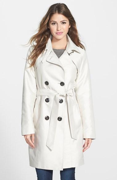 Ellen Tracy Double Breasted Trench