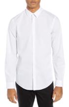 Men's Calibrate Slim Fit Non-iron Micro Dot Sport Shirt - White