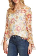 Women's Vince Camuto Flared Sleeve Floral Top