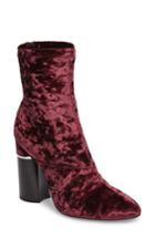 Women's 3.1 Phillip Lim 'kyoto' Crushed Velvet Boot .5us / 35.5eu - Burgundy