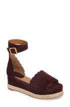 Women's Chloe Lauren Espadrille Wedge Sandal Us / 35eu - Purple