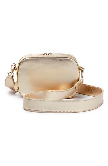Pop & Suki Leather Camera Bag - Metallic