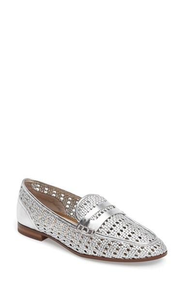 Women's Sam Edelman Leora Loafer M - Metallic