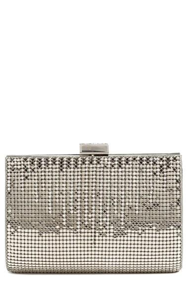 Whiting & Davis 'diamond Drips' Evening Clutch - Metallic