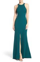 Women's Vera Wang Stretch Woven Mermaid Gown