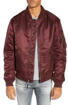 Men's Schott Nyc Ma-1 Flight Jacket - Burgundy