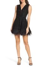 Women's Bronx And Banco Bambi Feather Hem Party Dress