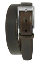 Men's Boconi Collins Leather Belt - Brown