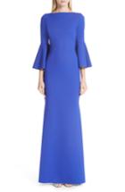 Women's Chiara Boni La Petite Robe Iva Bell Sleeve Gown Us / 38 It - Blue