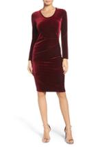 Women's Fraiche By J Velvet Body-con Dress - Red