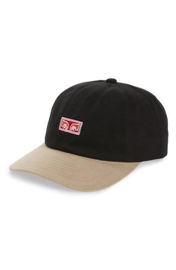 Men's Obey Victoria Snapback Cap - Black