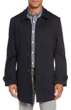 Men's Nordstrom Men's Shop Grayson Stretch Cotton Blend Car Coat R - Blue