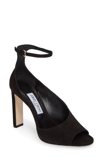 Women's Jimmy Choo Theresa Ankle Strap Sandal .5us / 36.5eu - Black