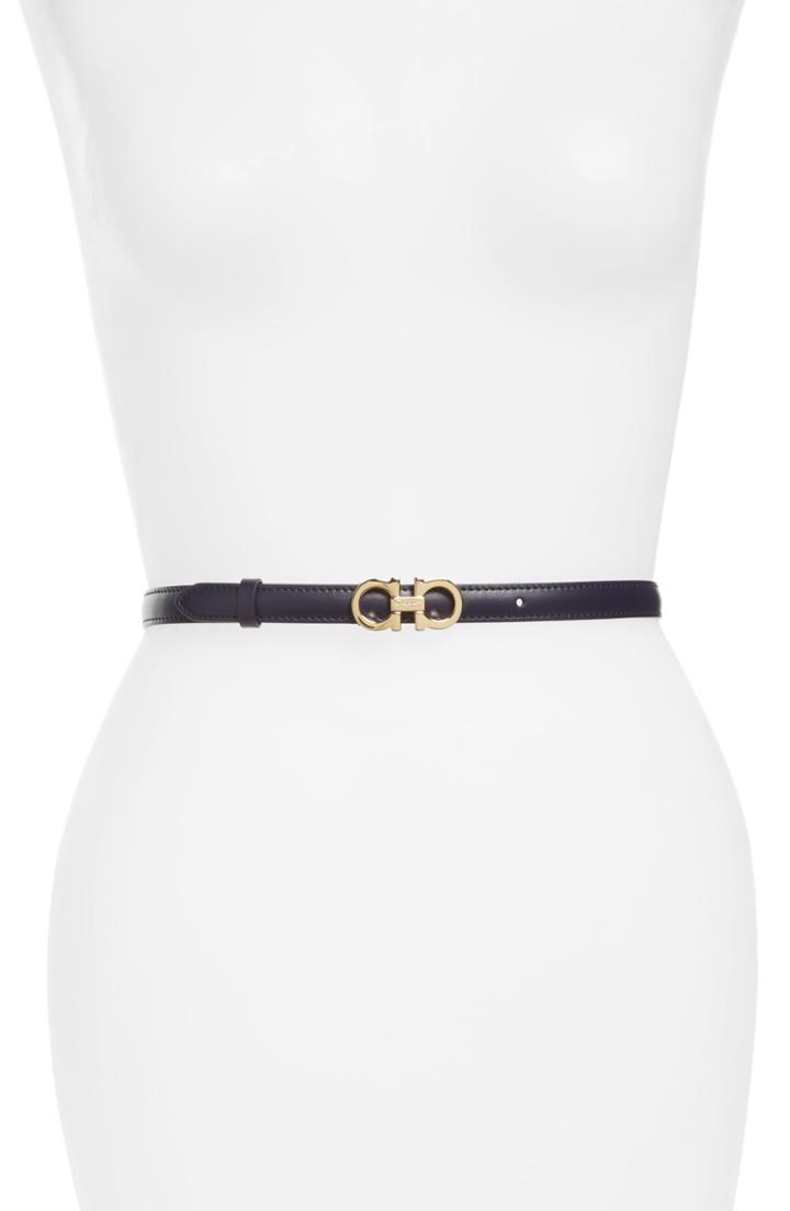 Women's Salvatore Ferragamo Ceylon Leather Belt 0 - Mirto