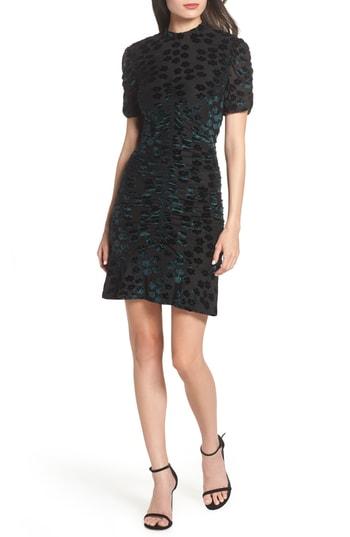 Women's Chelsea28 Velvet Jacquard Sheath Dress - Black