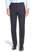 Men's John W. Nordstrom Flat Front Solid Wool Trousers