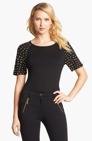 Michael Michael Kors Studded Sleeve Top
