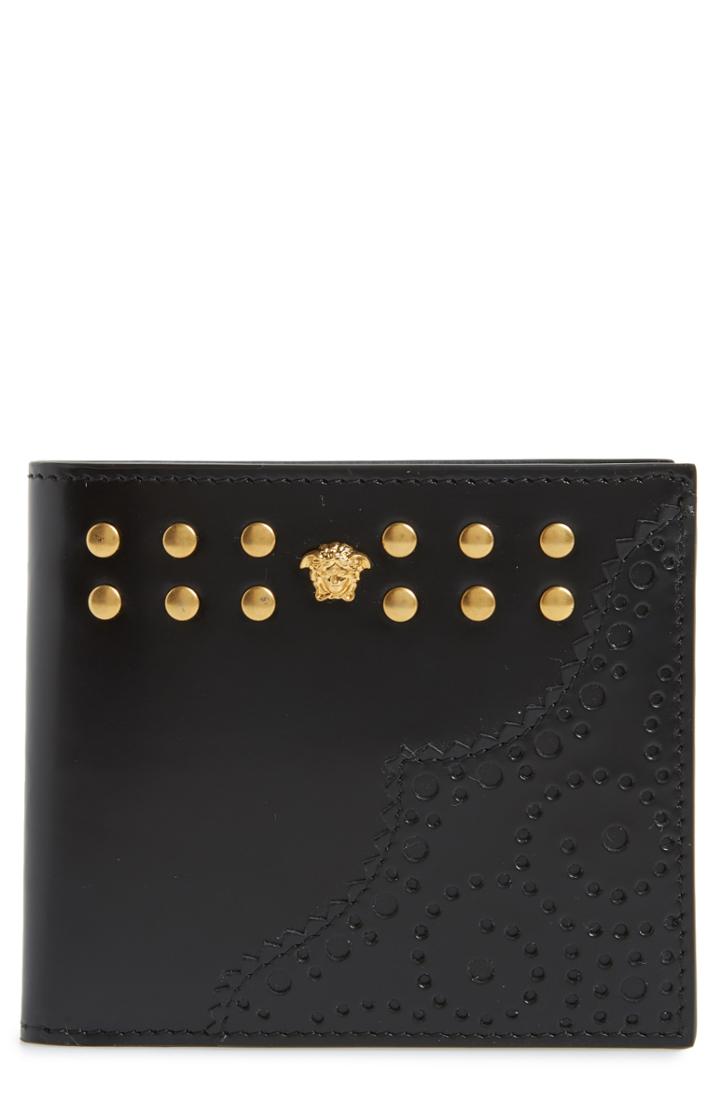 Men's Versace Dual Tone Leather Wallet -