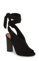 Women's Splendid Navarro Ankle Wrap Sandal .5 M - Black