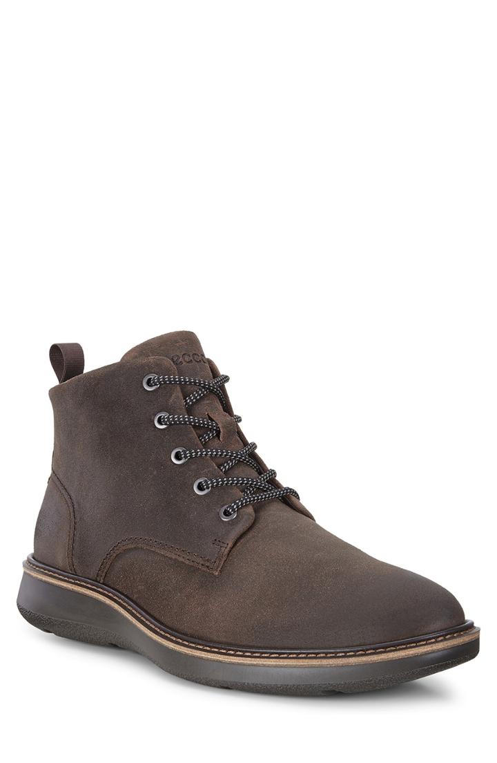 Men's Ecco Aurora Plain Toe Boot -7.5us / 41eu - Brown