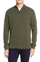 Men's Tommy Bahama Flip Side Reversible Quarter Zip Twill Pullover - Green