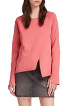 Women's Allsaints Pelo Asymmetrical Sweatshirt - Coral
