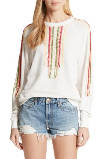 Women's The Great. The College Sweatshirt - White