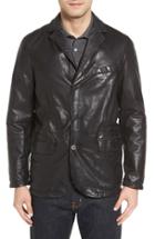 Men's Missani Le Collezioni Reversible Leather & Nylon Sport Coat