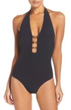 Women's Tory Burch Gemini Link One-piece Swimsuit - Black