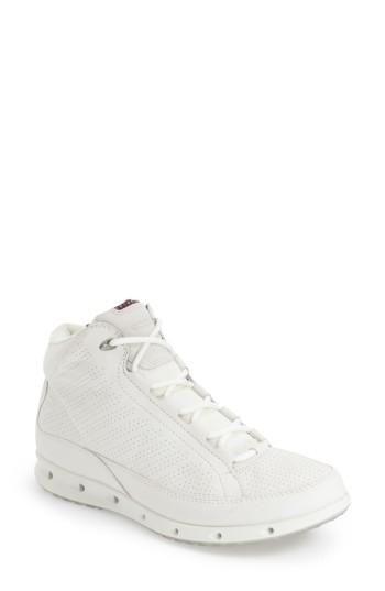 Women's Ecco 'cool Gtx' High Top Sneaker -9.5us / 40eu - White