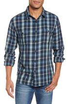Men's Faherty Seasons Plaid Sport Shirt, Size - Blue