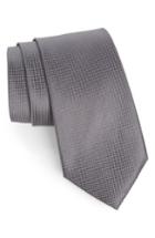 Men's Nordstrom Men's Shop Micro Pin Dot Silk Tie, Size - Grey