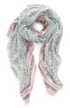 Women's Caslon Print Modal Scarf, Size - White