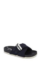 Women's Tory Sport Sidecar Ruffle Slide M - Blue