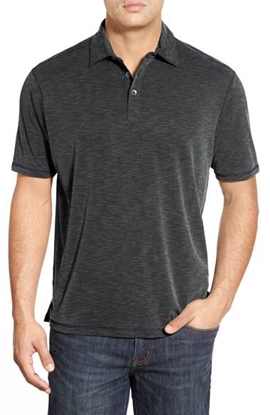 Men's Tommy Bahama 'new Paradise Around Spectator' Polo - Black