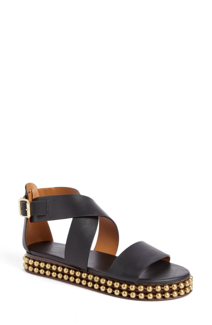 Women's Chloe Sawyer Strappy Studded Sandal Us / 36eu - Black