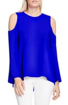 Women's Vince Camuto Cold Shoulder Blouse - Blue