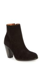 Women's Frye 'jenny' Leather Bootie .5 M - Black
