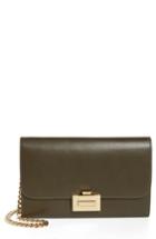 Women's Victoria Beckham Leather Wallet On A Chain - Green