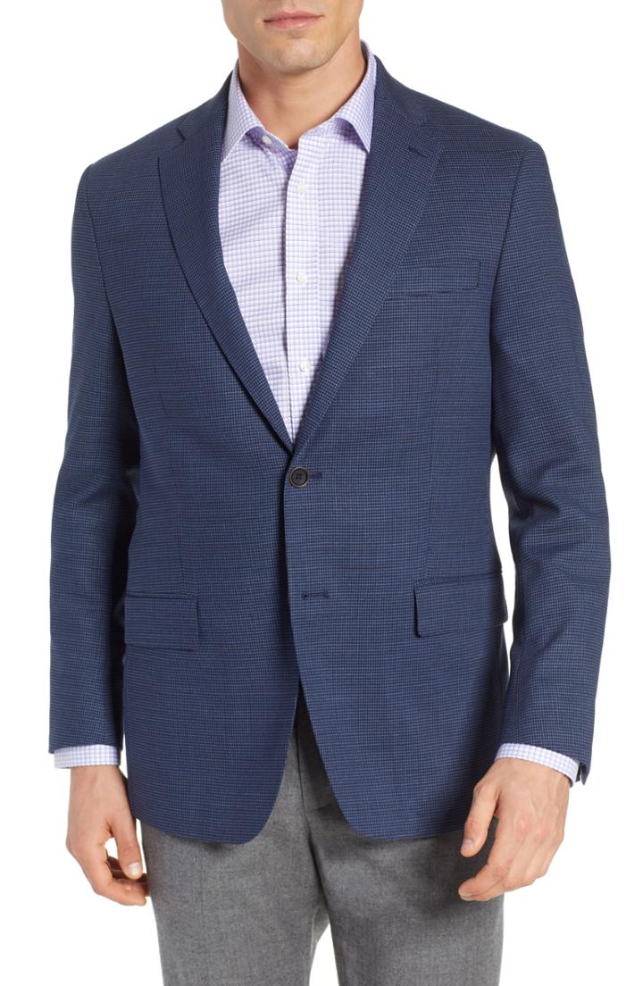 Men's Hart Schaffner Marx Classic Fit Soft Sport Coat L - Blue