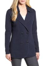 Women's Nic+zoe Polished Peacoat Jacket - Blue