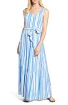 Women's Vineyard Vines Ocean Stripe Tiered Maxi Dress - Blue