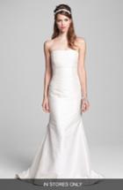 Women's Caroline Devillo 'abigail' Silk Shantung Mermaid Gown
