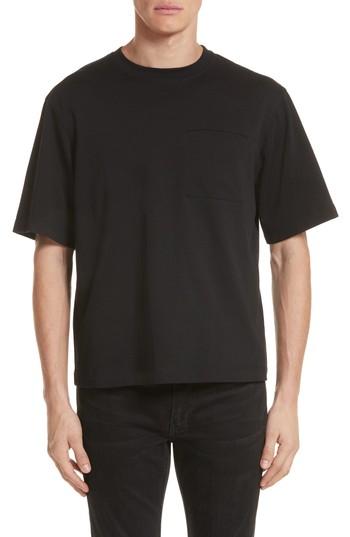 Men's Helmut Lang Stitched Pocket T-shirt - Black