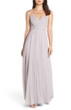 Women's Lulus Surplice Chiffon Gown - Blue