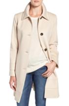 Petite Women's Fleurette Fit & Flare Wool Coat P - White