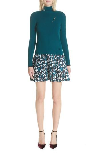 Women's Ted Baker London Mock Two-piece Dress - Blue/green