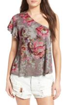 Women's Bp. Floral Print One-shoulder Top
