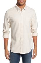 Men's Bonobos Slim Fit Brushed Twill Sport Shirt, Size - Beige