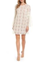 Women's Michael Michael Kors Bell Sleeve Lace Shift Dress - White